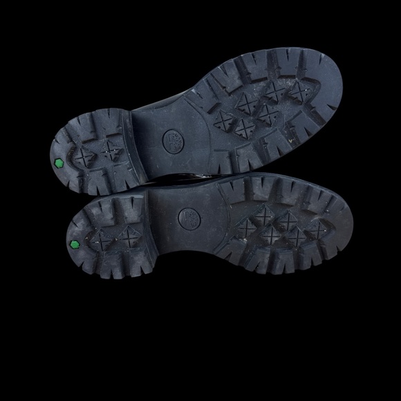 Black Timberland Kingsley Leather Boots Women's Size 8 A2KQ5 Lace Up - Picture 4 of 7